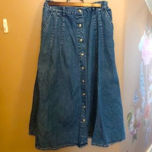 Vintage Huntington Ridge denin skirt
